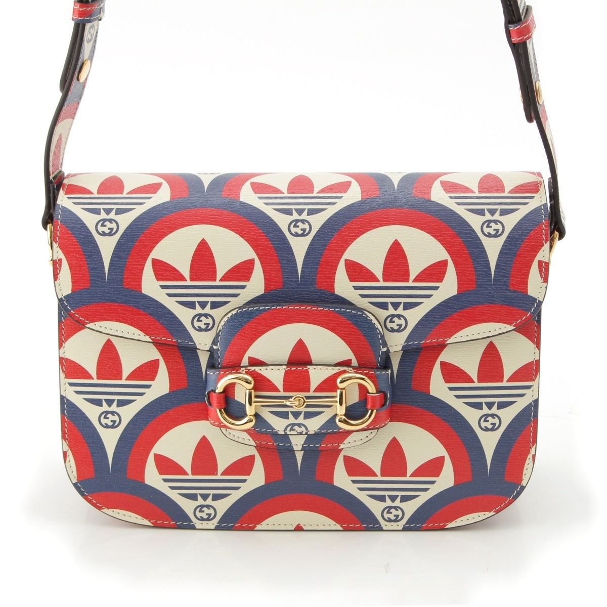 GUCCI Adidas leather 1955 Shoulder Bag 602204 multicolor