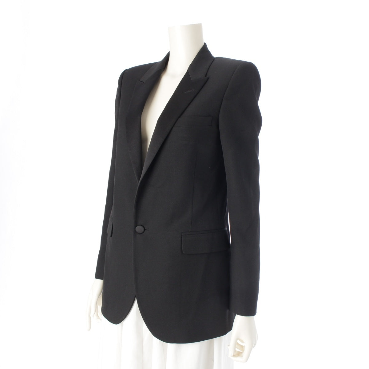 SAINT LAURENT uniform tailored jacket 636996 black F36