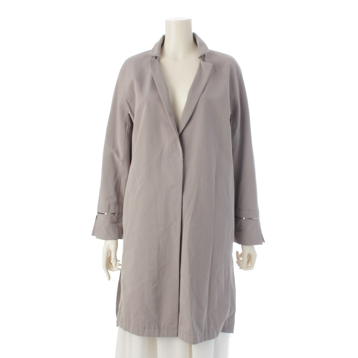 Herno Nylon Sequin Chester coat CA0219D-12013 gray 40