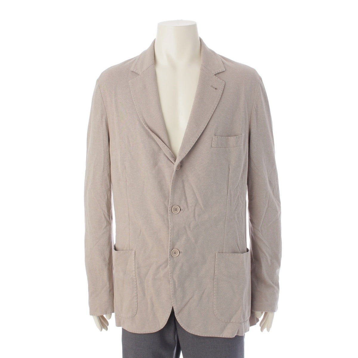 Loro Piana cotton tailored jacket outer FAE8388 beige 56