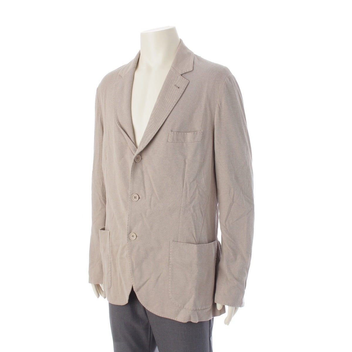 Loro Piana cotton tailored jacket outer FAE8388 beige 56