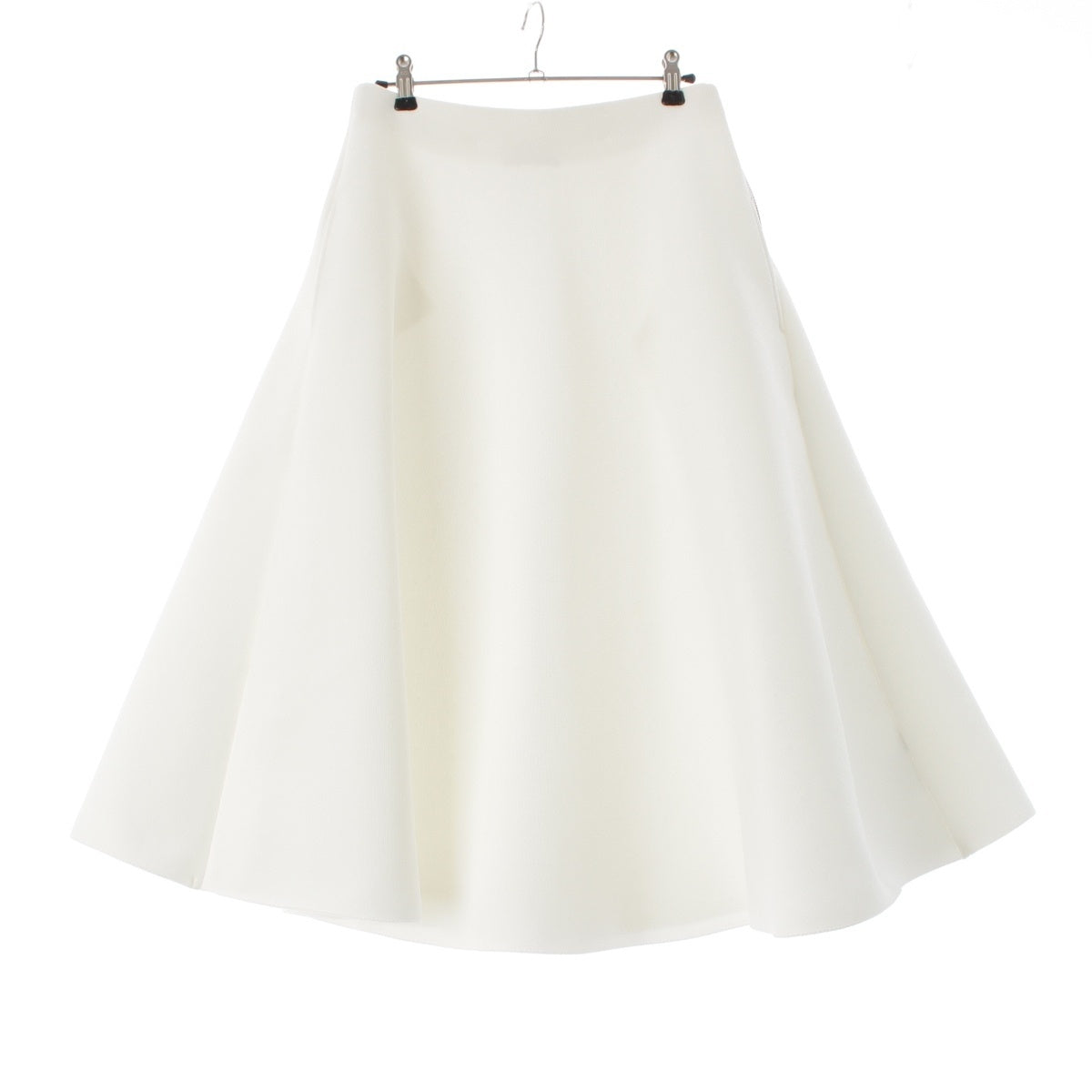 MADISON BLUE Double-faced MI-MOLLET Flare skirt MB241-8019 white M