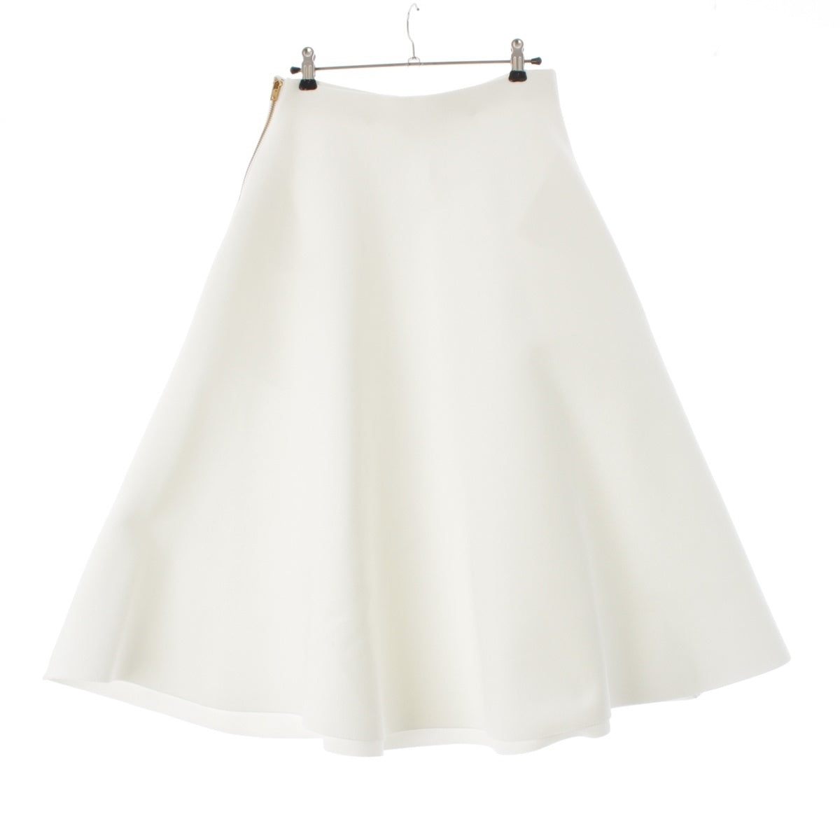 MADISON BLUE Double-faced MI-MOLLET Flare skirt MB241-8019 white M
