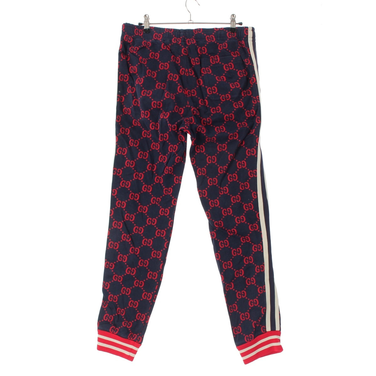 GUCCI cotton GG print sweatpants Bottoms Navy red M