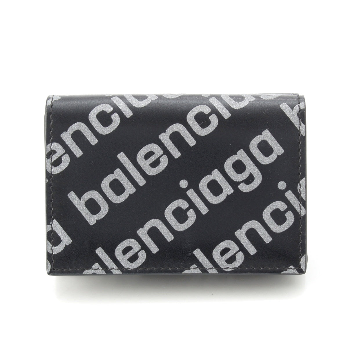 BALENCIAGA CASH Mini Wallet Coin Case Tri-fold wallet 594312 black