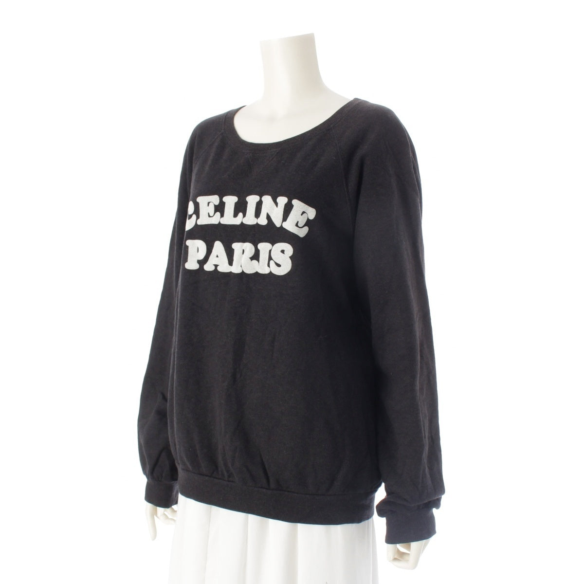 CELINE cotton logo sweat tops 2Y38607F gray L