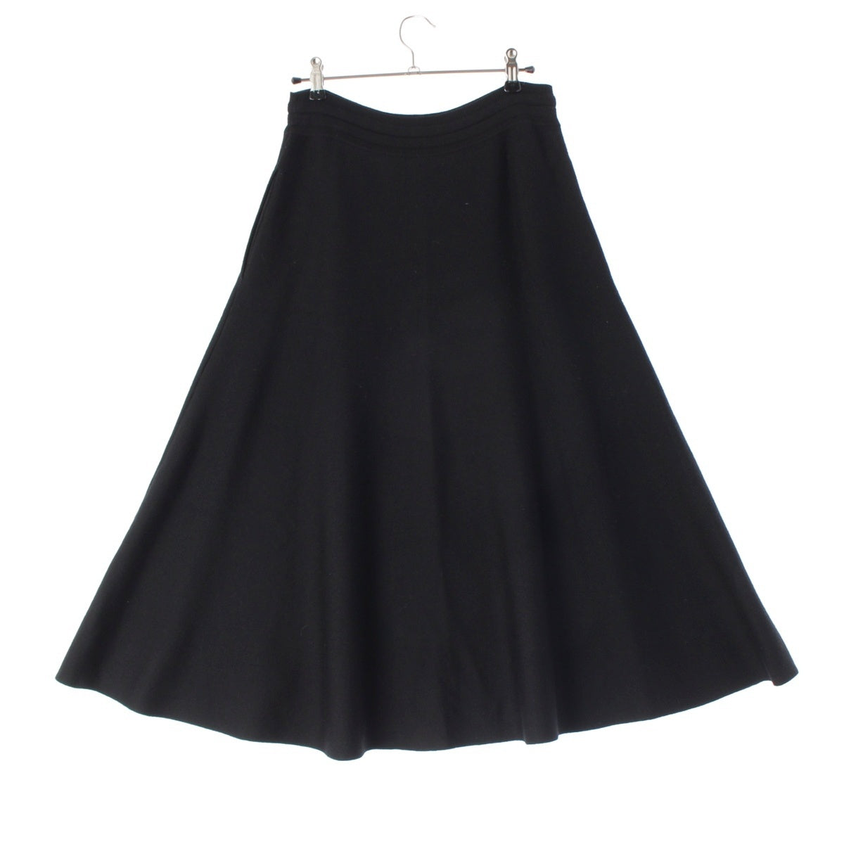 Drawer Wool silk Flare skirt 6524-199-1846 black 1