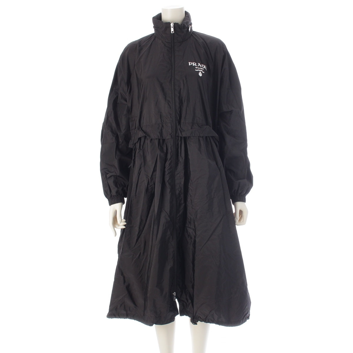 PRADA RE-NYLON logo coat outer 292113 black 36S
