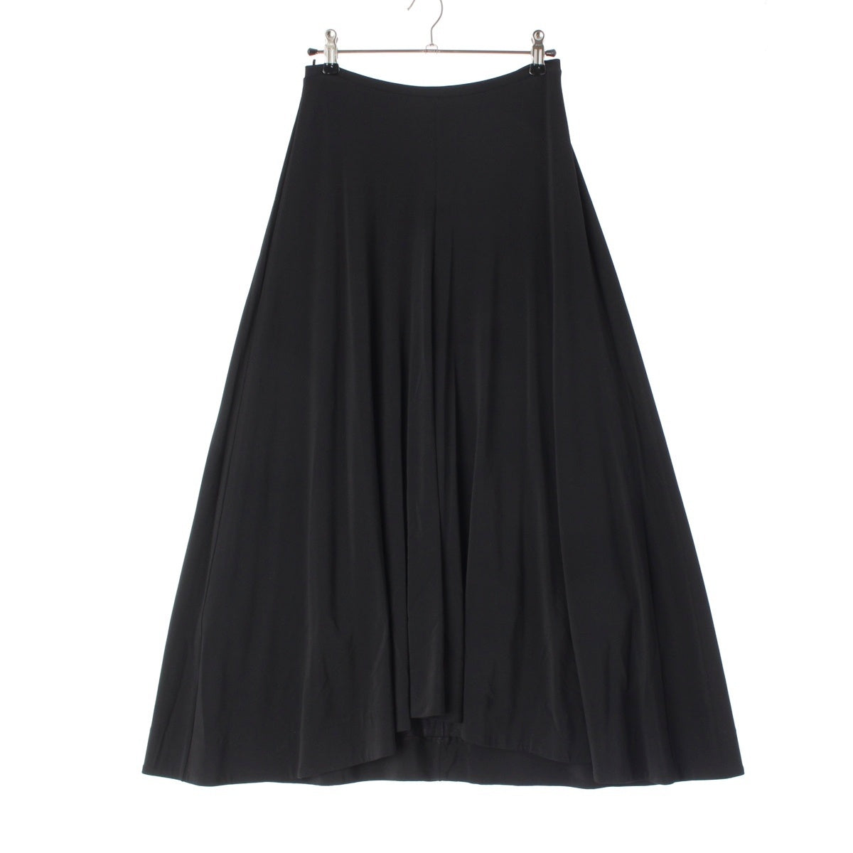 JIL SANDER Rayon Stretch Flare Long skirt Bottoms J02MA0138 black 32