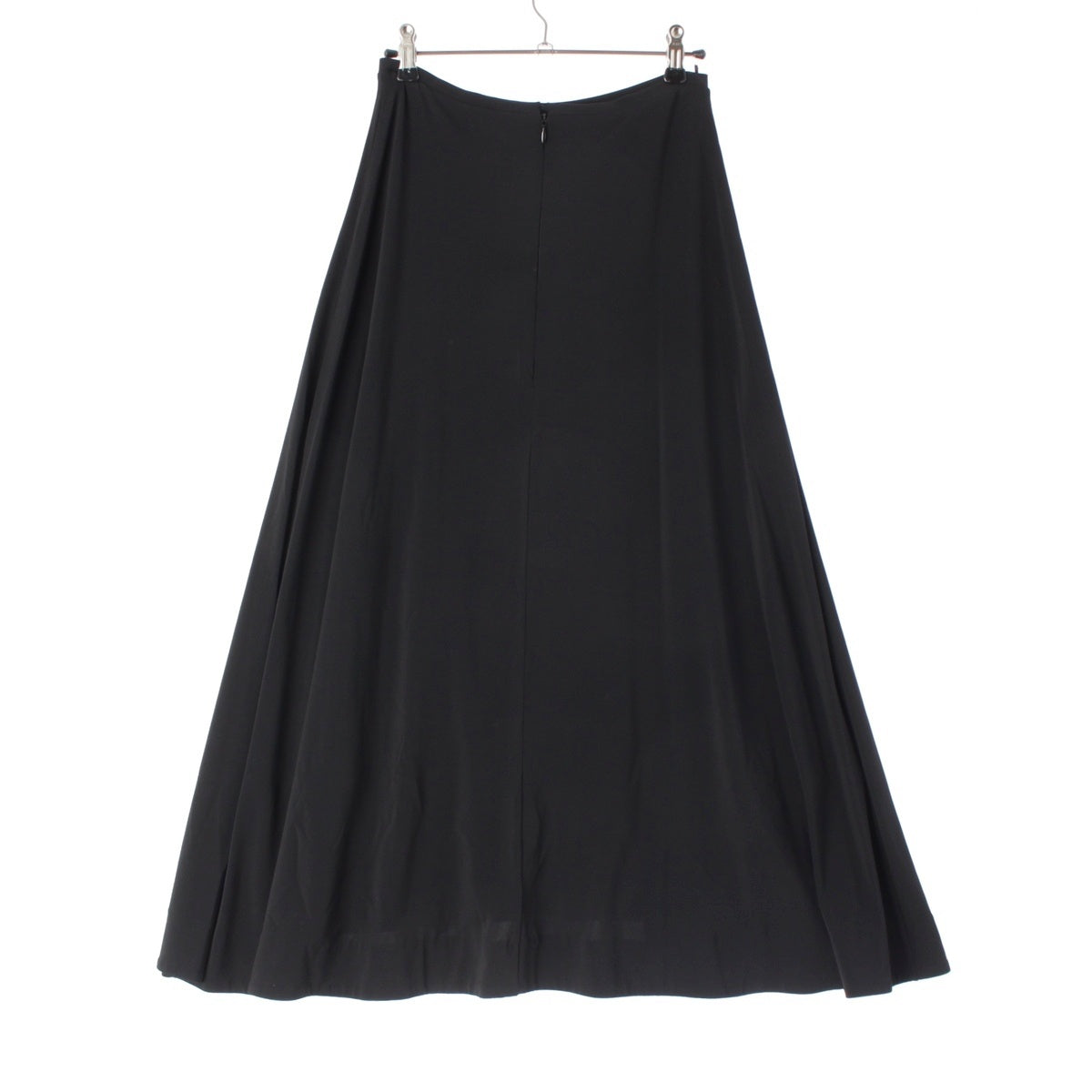 JIL SANDER Rayon Stretch Flare Long skirt Bottoms J02MA0138 black 32