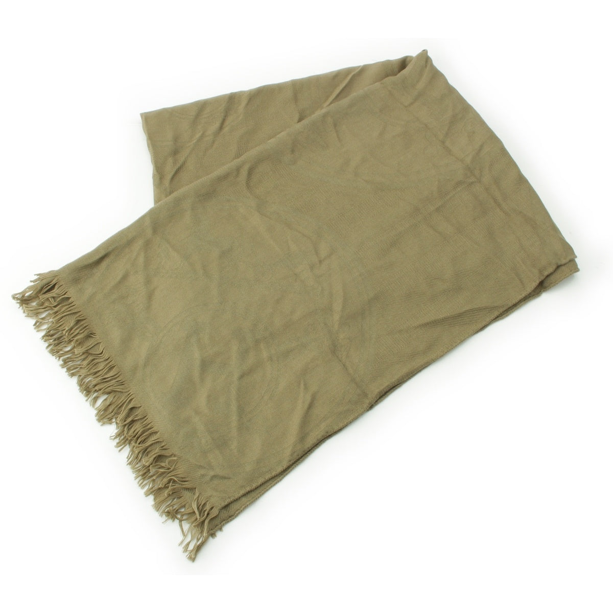 HERMES New Libris cashmere silk Stall khaki