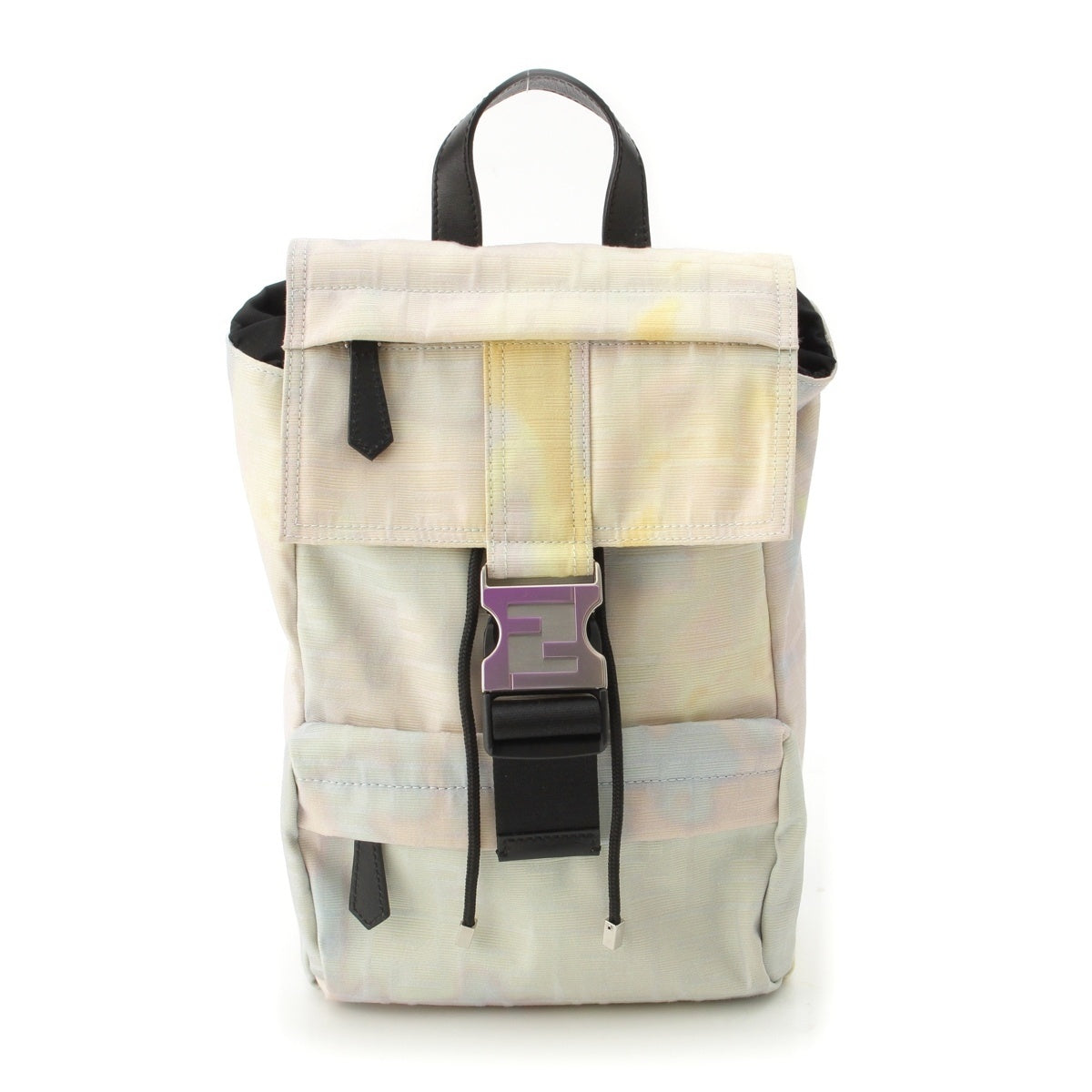 FENDI Fendines Canvas nylon Zucca Backpack Daypack body bag 7VZ067 multicolor