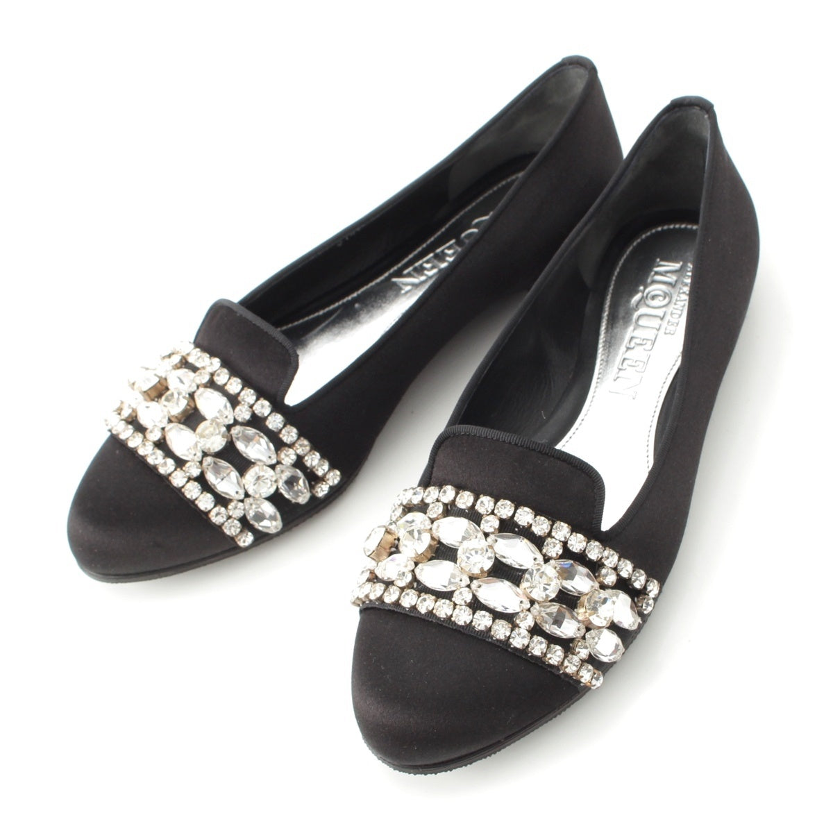 Alexander McQueen Satin Bijoux pumps Shoes Flats black 37