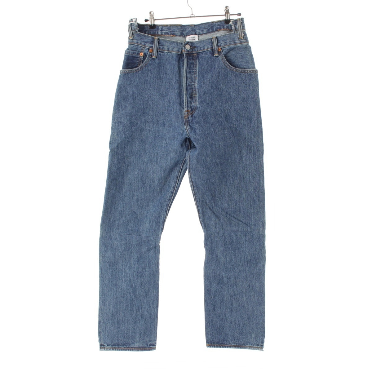 VETEMENTS Levi's Reconstructed Denim Pants Button fly jeans WSS17LE4 Indigo blue L