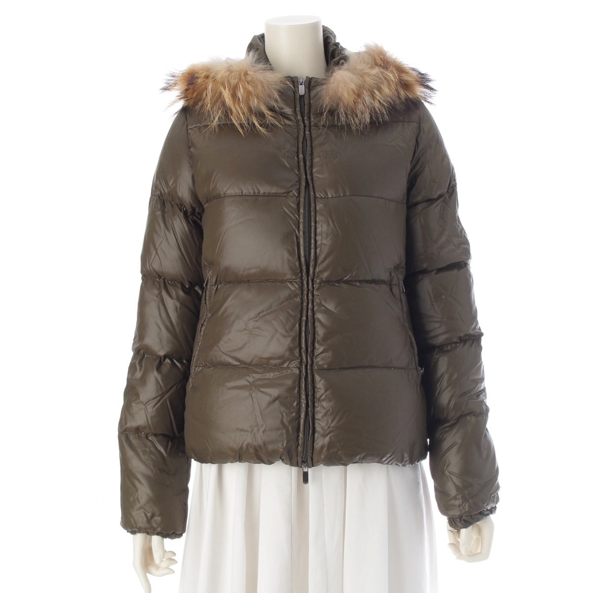 DUVETICA Raccoon fur Down jacket D.030.04.MFN-1001R khaki 40