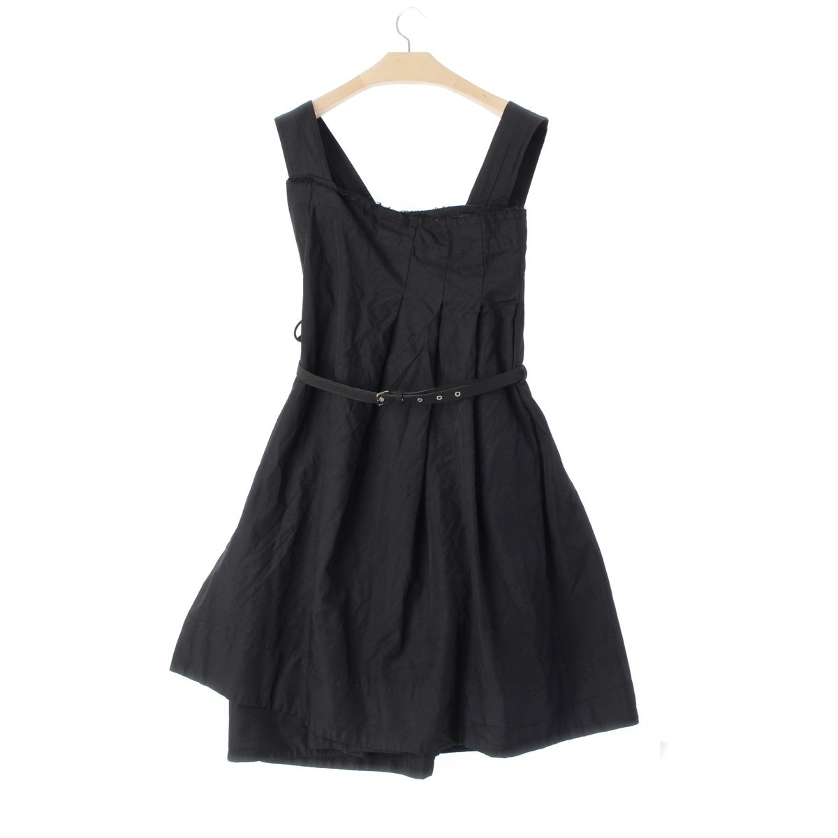 COMME des GARCONS Polyester shrunken deformed belt skirt GS-A009 black S