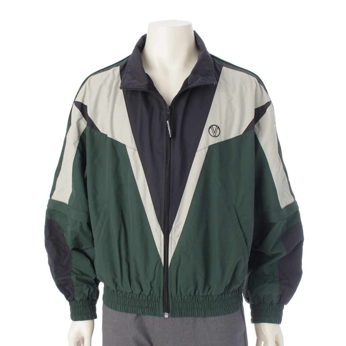 VETEMENTS Adidas Gardrobes Collection Jacket Green White Black M