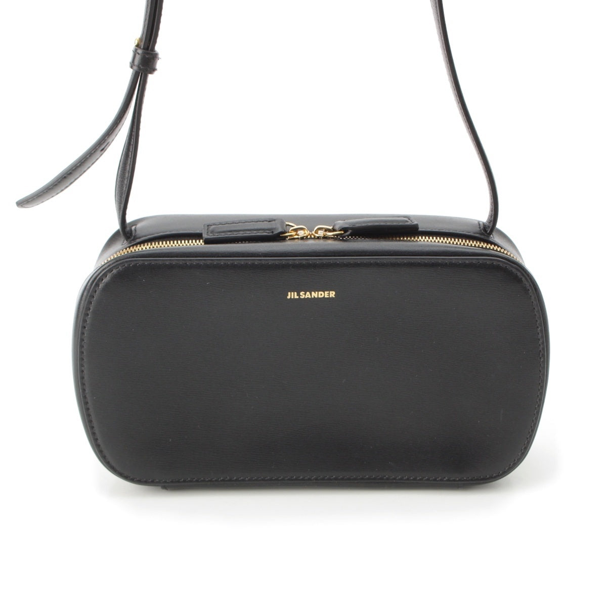 JIL SANDER Tradition leather Shoulder Bag logo black