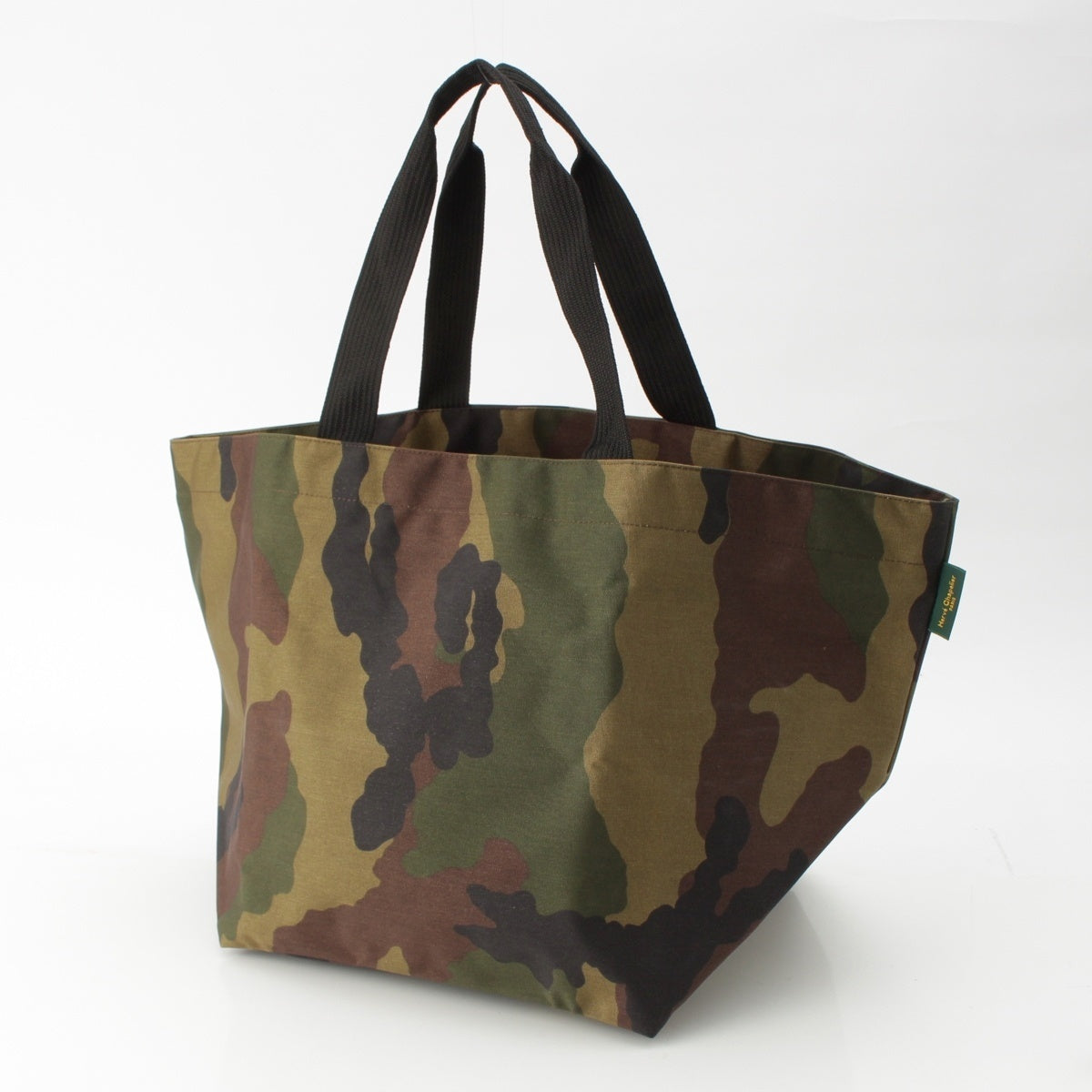 Herve Chapelier Cordura boat-shaped camouflage Tote Bag 913W-49 Green system XL