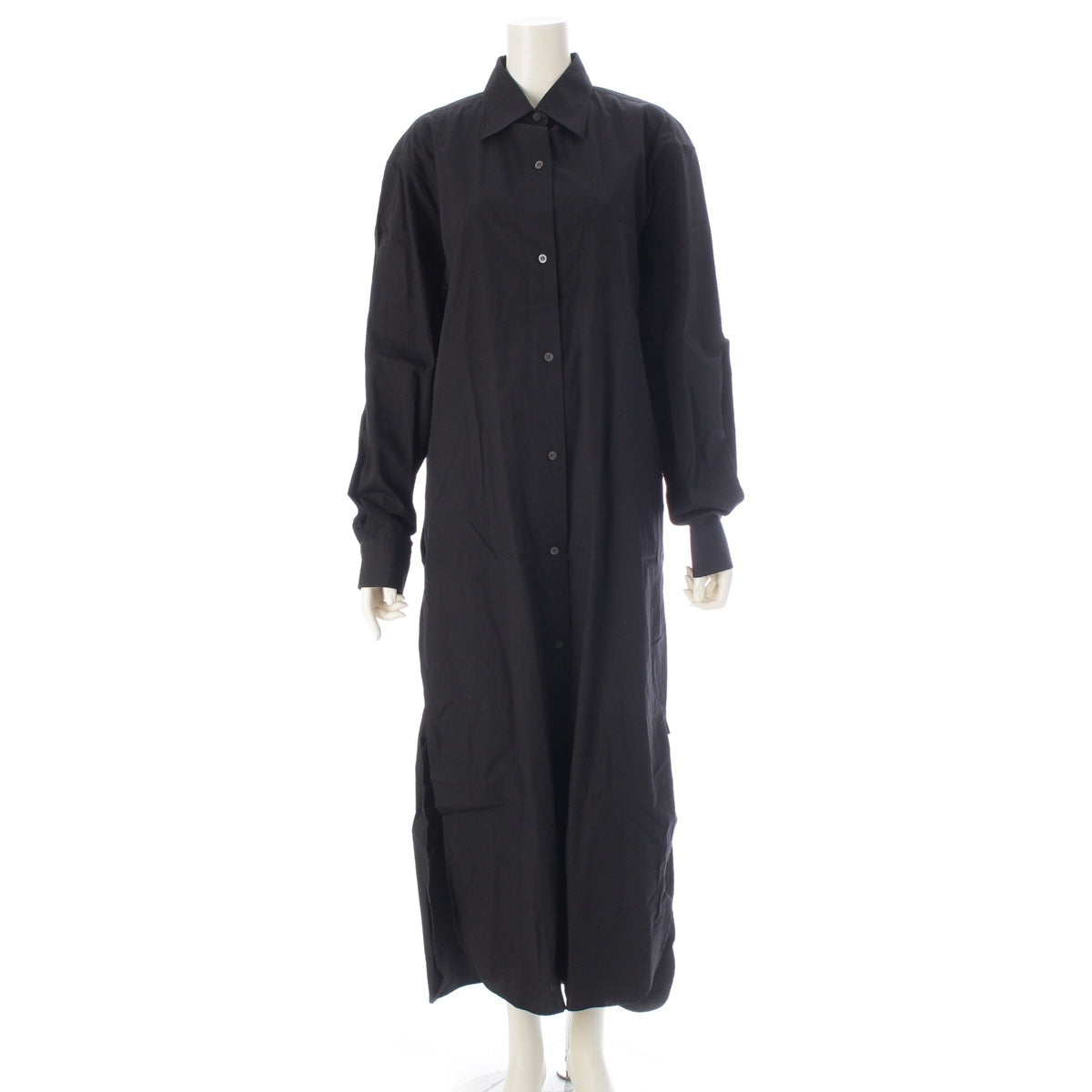 DRIES VAN NOTEN cotton Long shirt one piece black XS