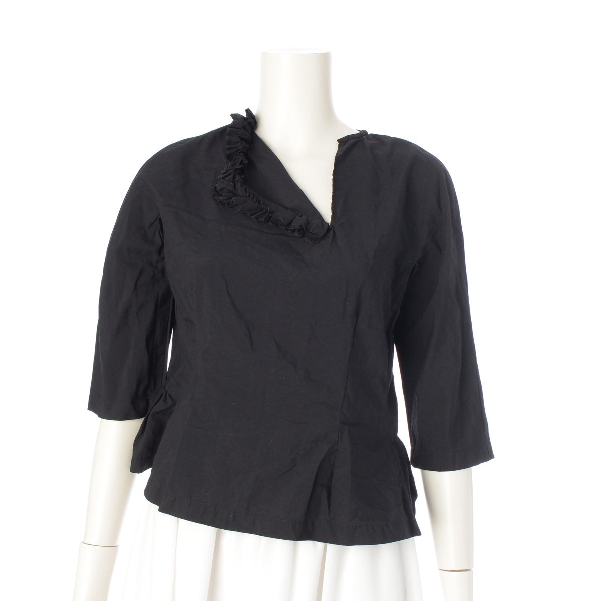 COMME des GARCONS COMME des GARCONS Comme Comme Frill Design Color blouse tops RA-B005 black XS