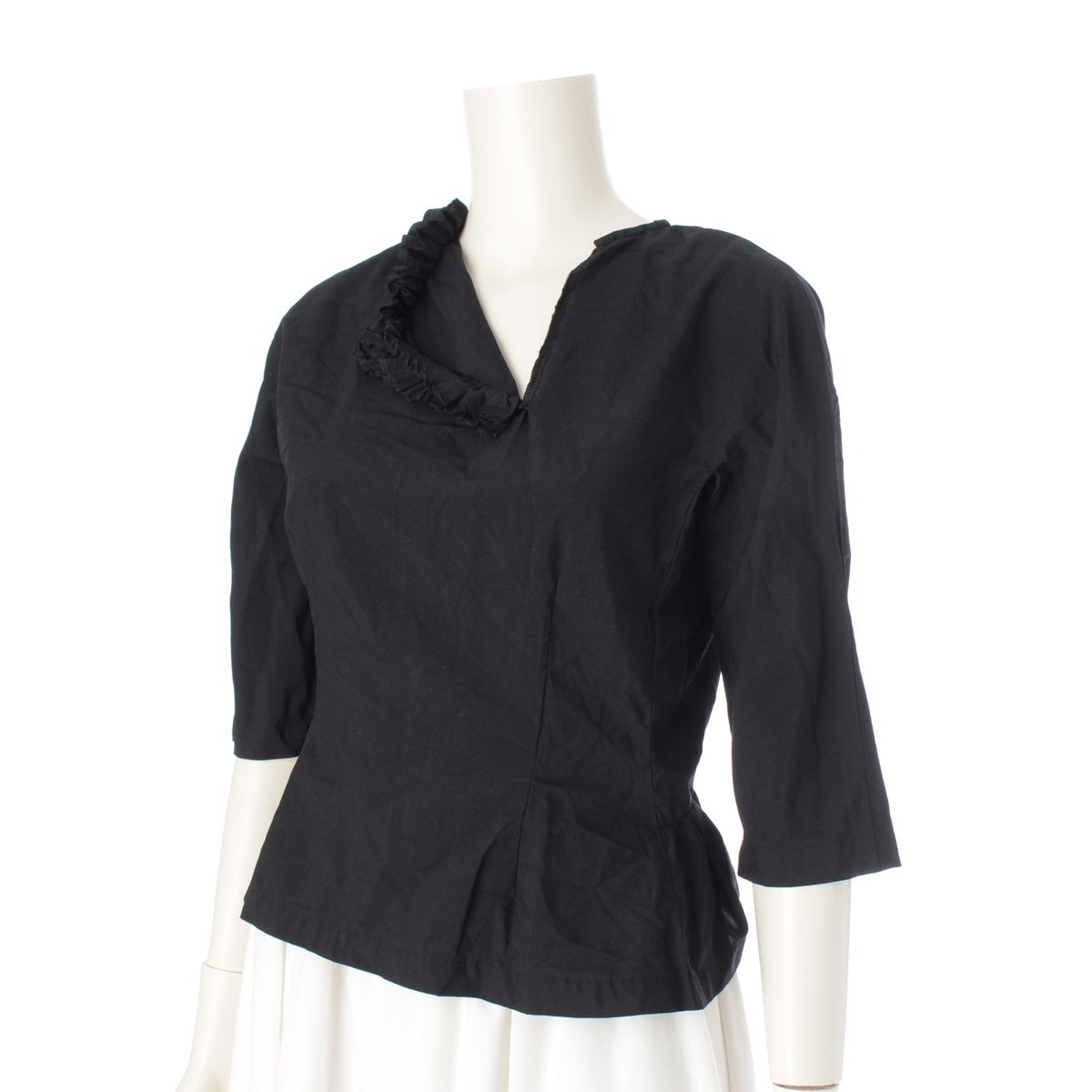 COMME des GARCONS COMME des GARCONS Comme Comme Frill Design Color blouse tops RA-B005 black XS