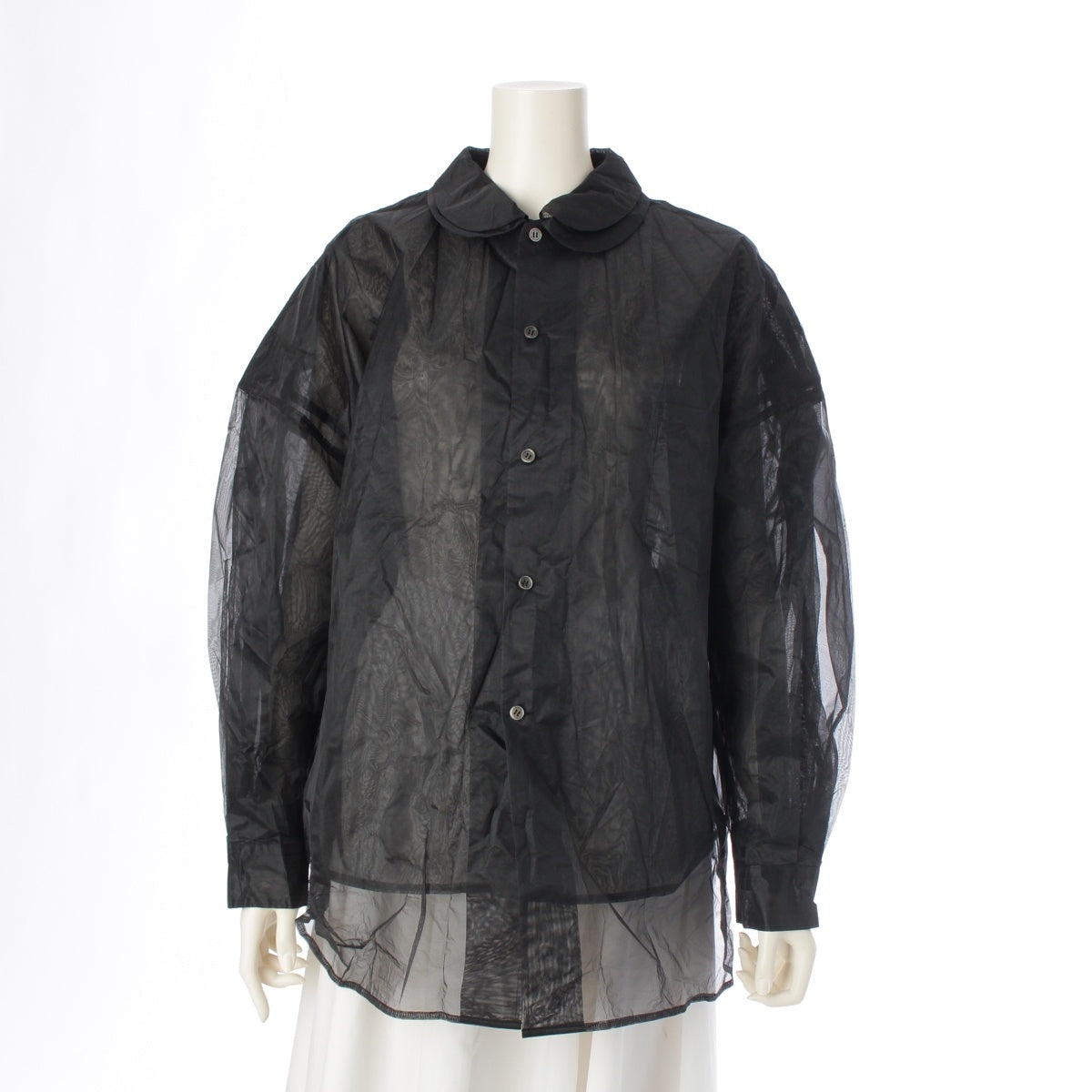 COMME des GARCONS COMME des GARCONS Comcom Tulle Layered blouse tops RN-B014 black M