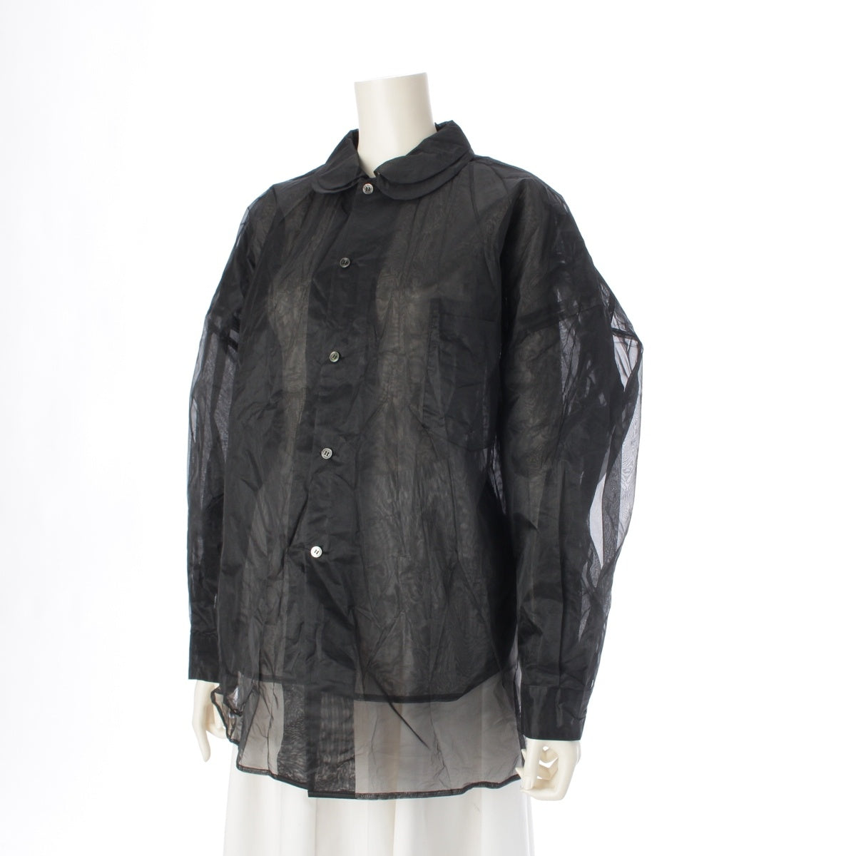 COMME des GARCONS COMME des GARCONS Comcom Tulle Layered blouse tops RN-B014 black M
