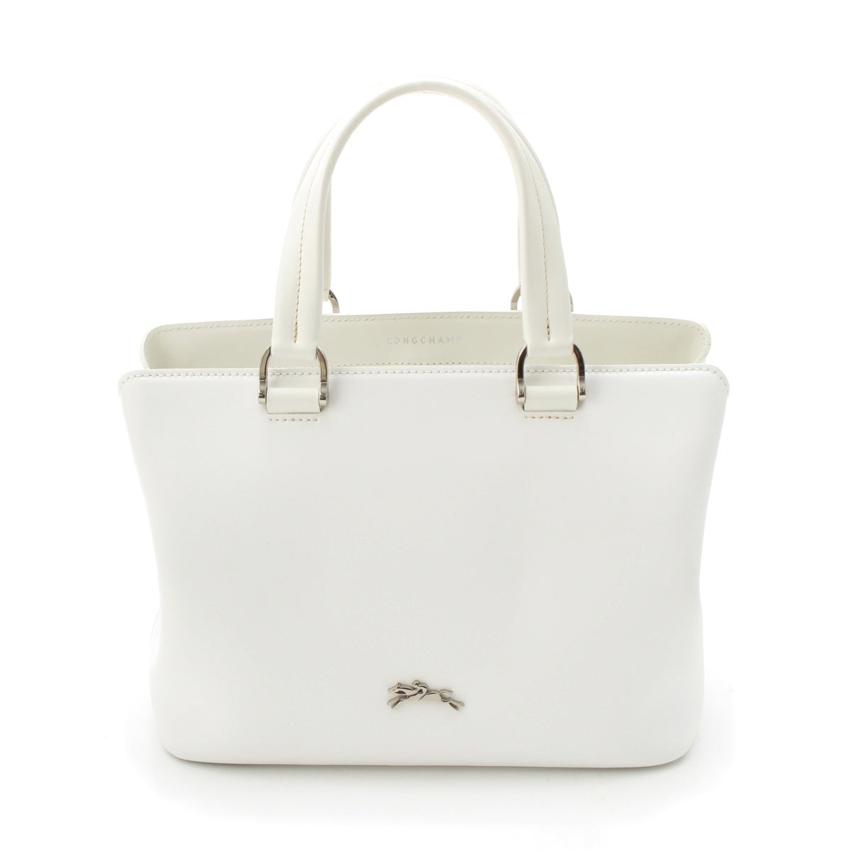 Longchamp Honore leather 2way Shoulder Tote Bag white