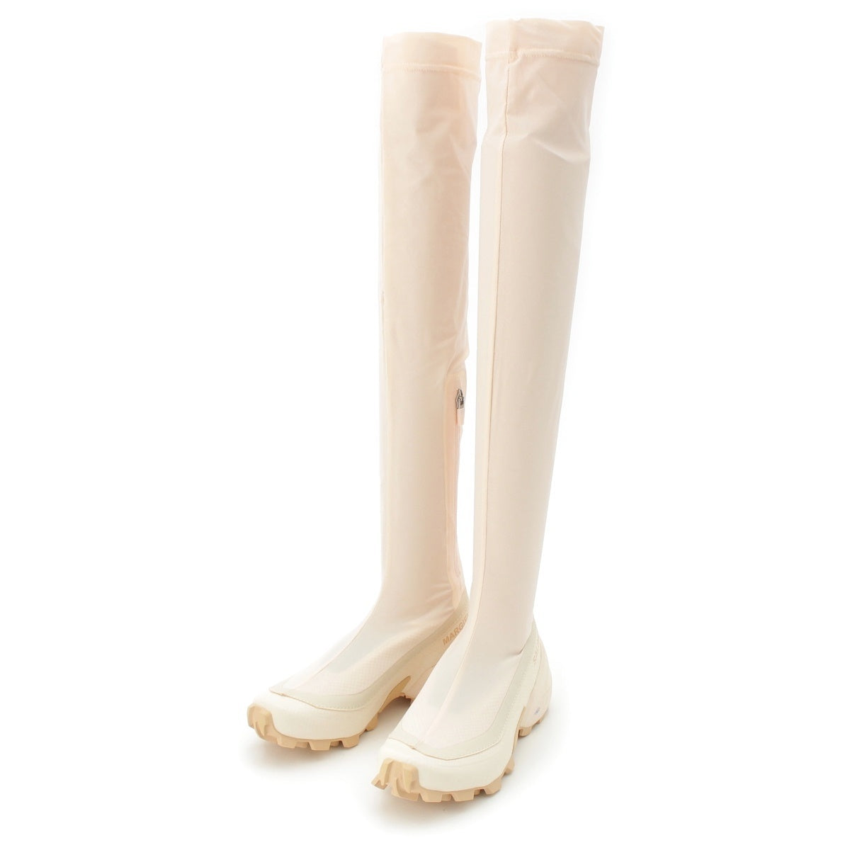 Maison Margiela Salomon Long socks thigh-high boots shoes S66WW0073 vanilla 36