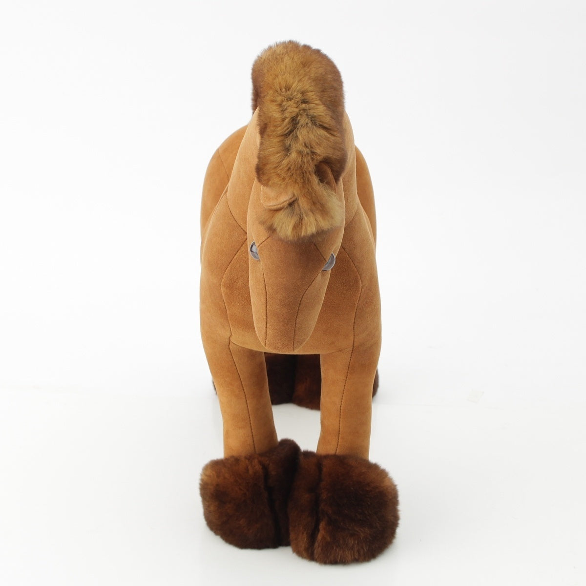 HERMES lambskin Hermie PM Orirag Horse Doll Plush Toy Plush Doll Brown