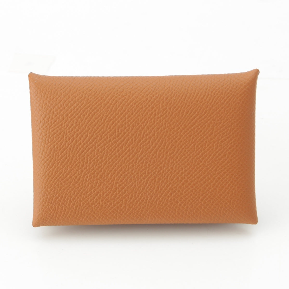 HERMES Calvi Epsom B stamped Card Case gold