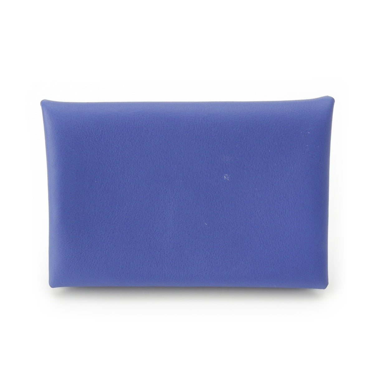 HERMES Calvi Verso Swift Chevre Card Case B stamped Blue Purple