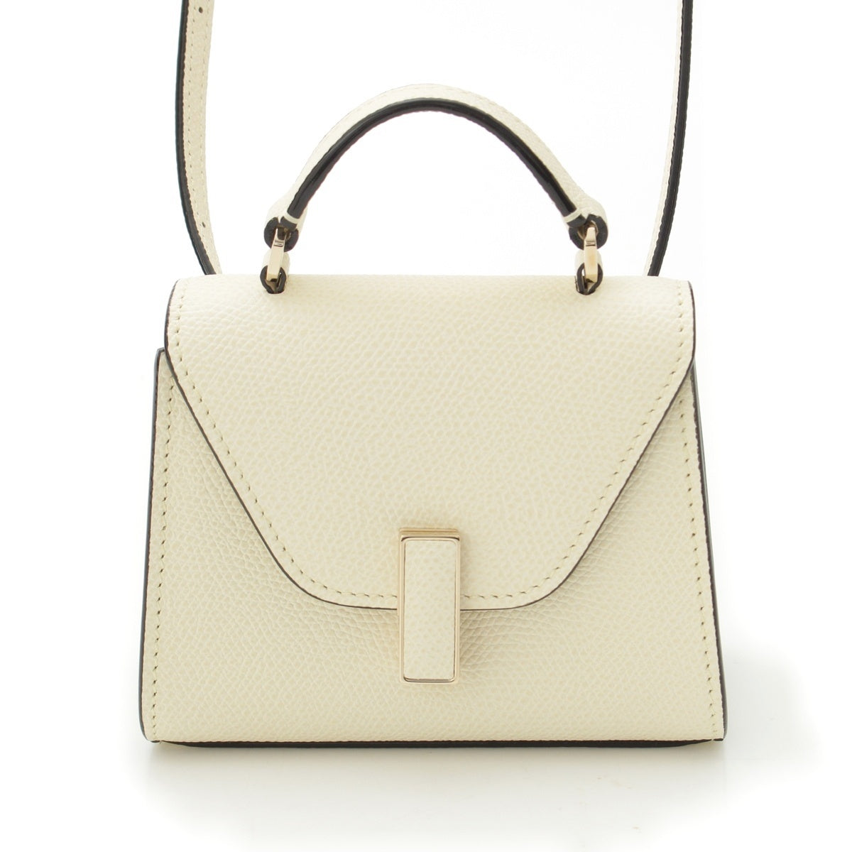 Valextra Isidide Soft Calfskin Skin Mini Belt white