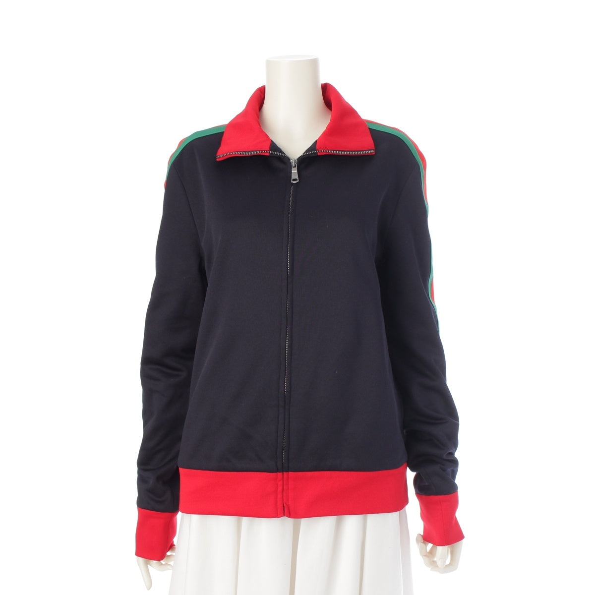 GUCCI Angry Cat embroidered tracksuit top Jersey 474630 black red multicolor XS