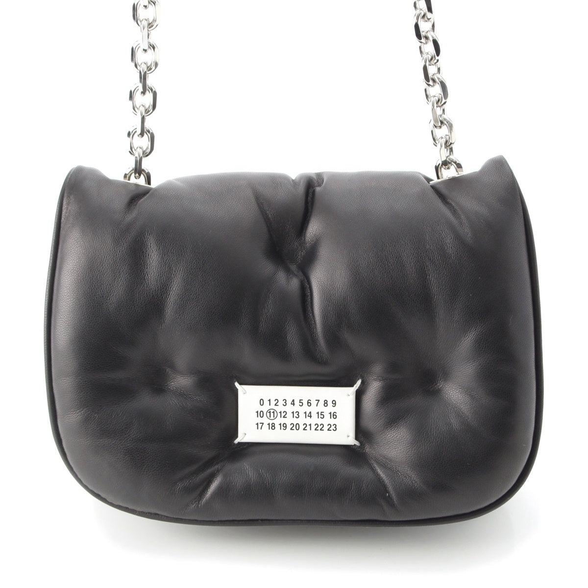 Maison Margiela leather 11 Glam Slam Chain Shoulder Bag SB3WG0041 black