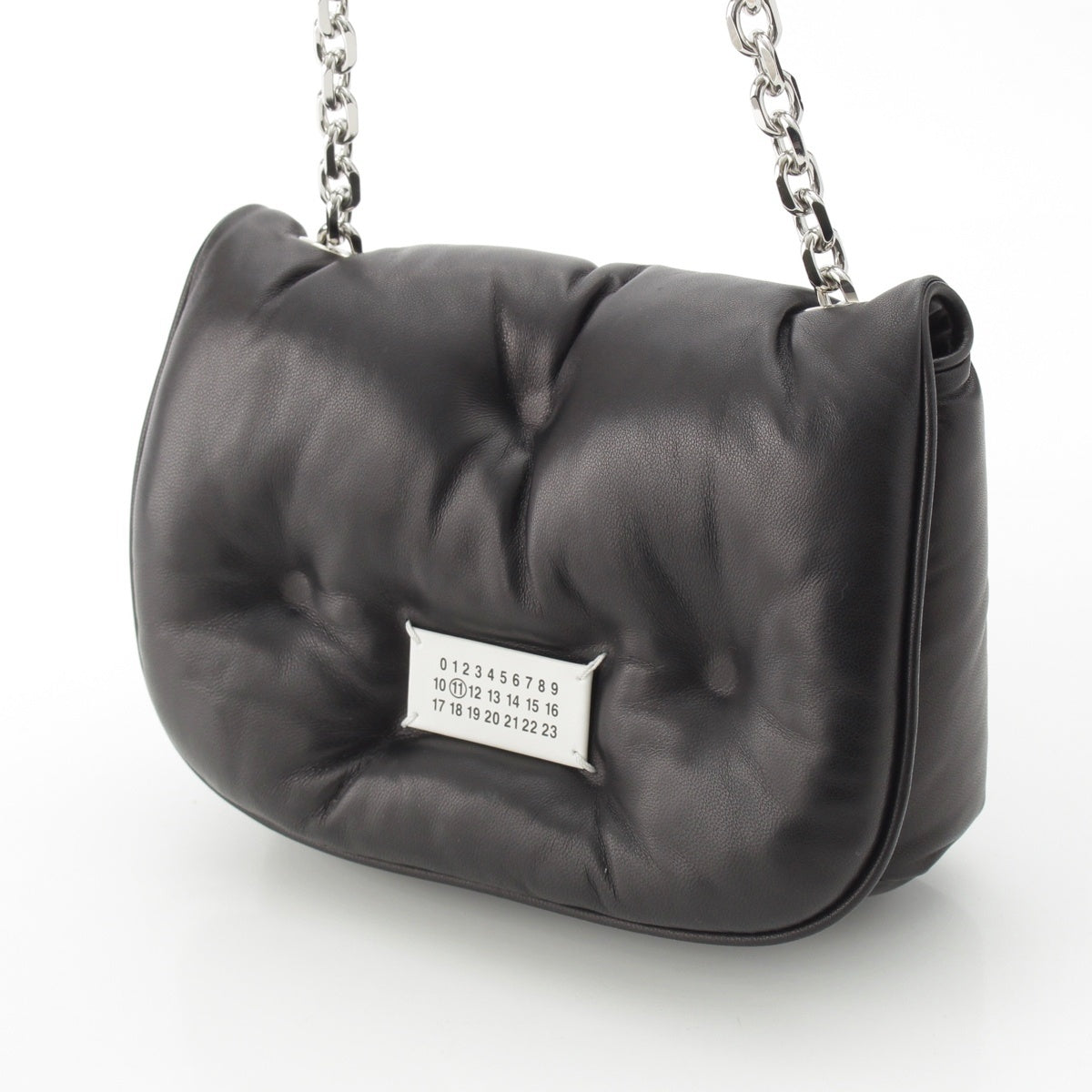 Maison Margiela leather 11 Glam Slam Chain Shoulder Bag SB3WG0041 black