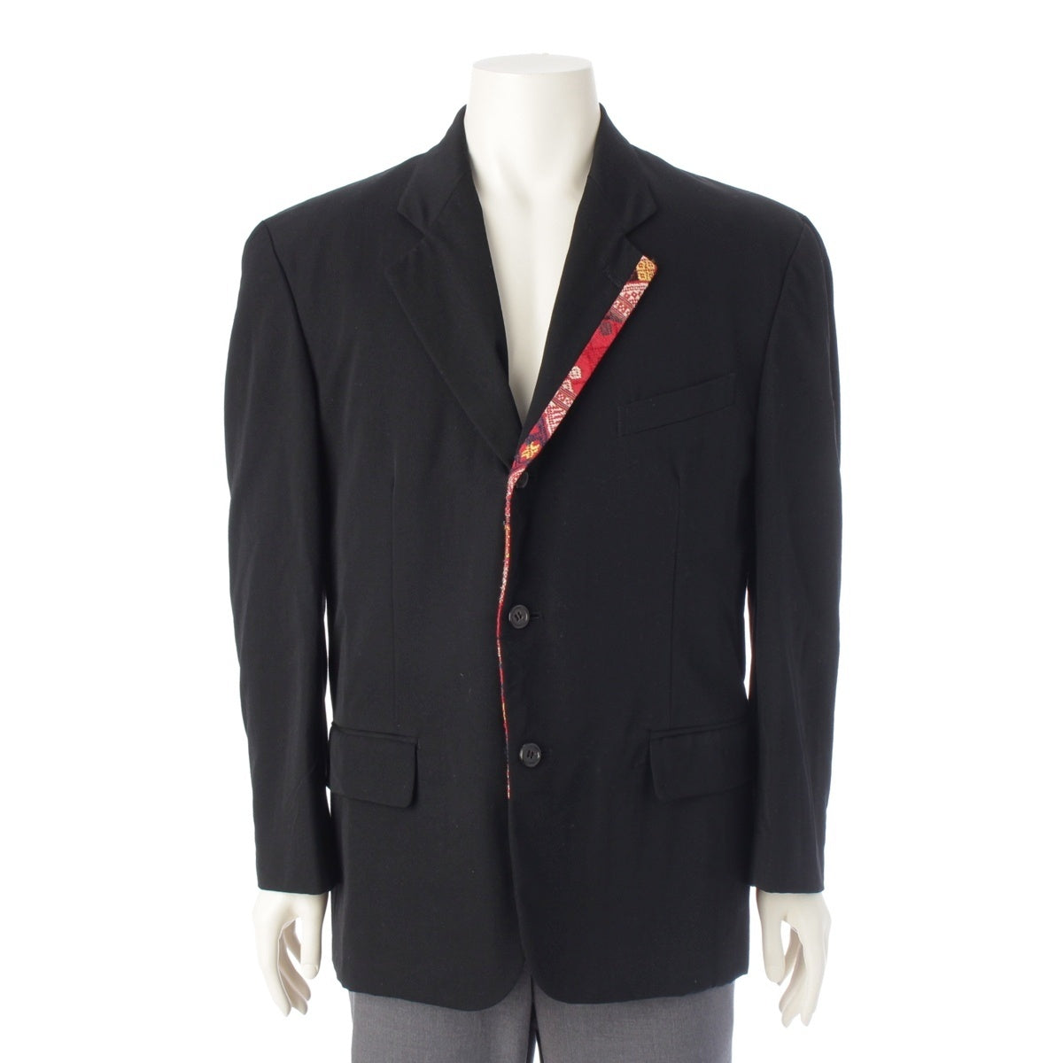 COMME des GARCONS HOMME PLUS wool Ethnic period lapel switch AD1991 tailored jacket black S