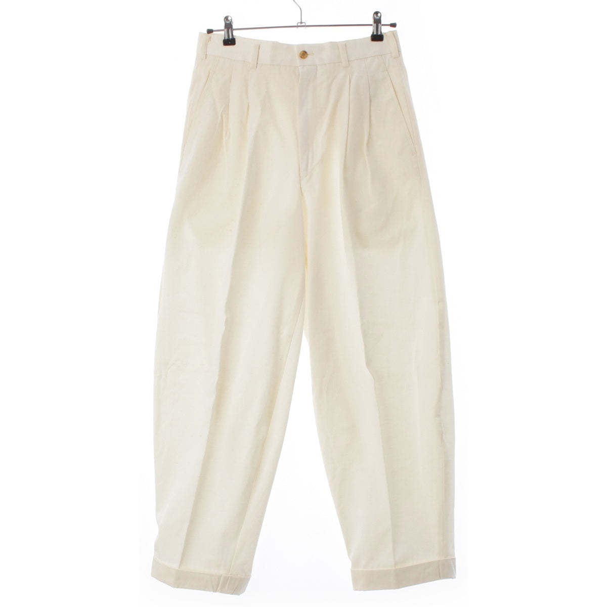 COMME des GARCONS HOMME PLUS Cotton polyester Fulling tapered Pants white S