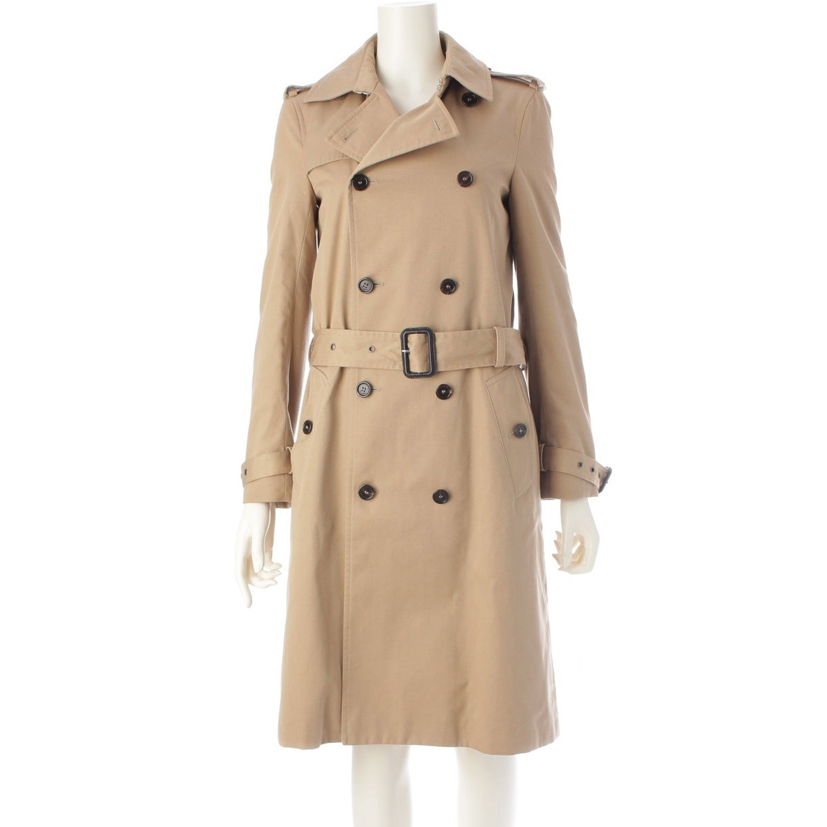 SAINT LAURENT Belted Classic trench coat 507530 beige 34