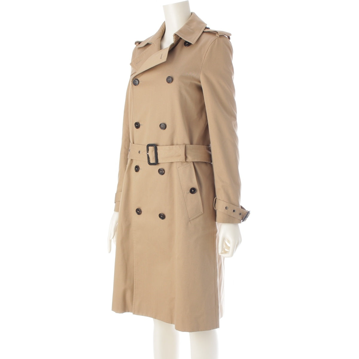 SAINT LAURENT Belted Classic trench coat 507530 beige 34