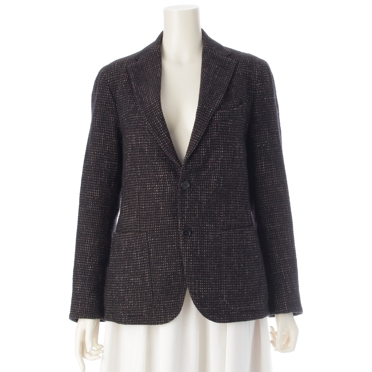 TAGLIATORE Wool x Nylon x Cotton tailored jacket Black series 44