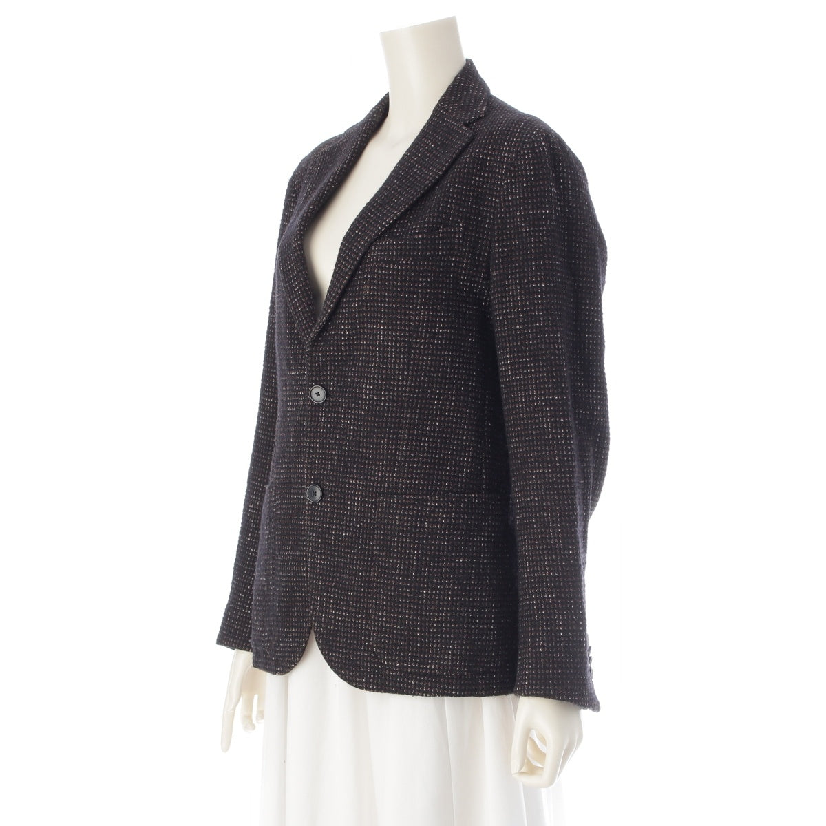 TAGLIATORE Wool x Nylon x Cotton tailored jacket Black series 44