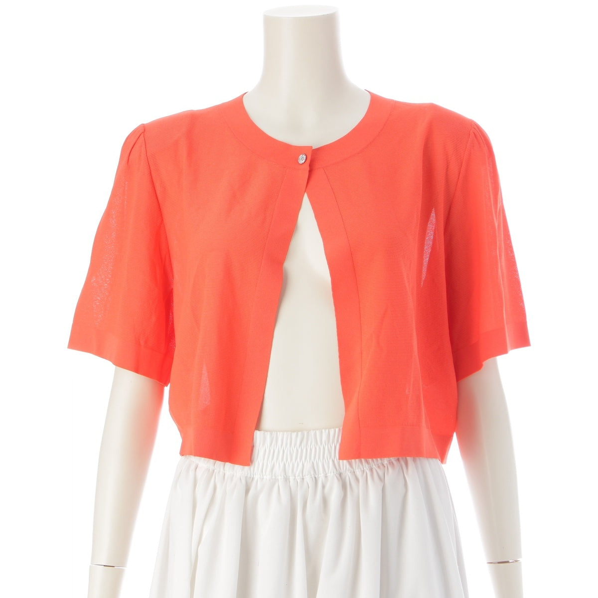 FOXEY Rayon nylon Sienna cardigan tops 45336 Orange 42