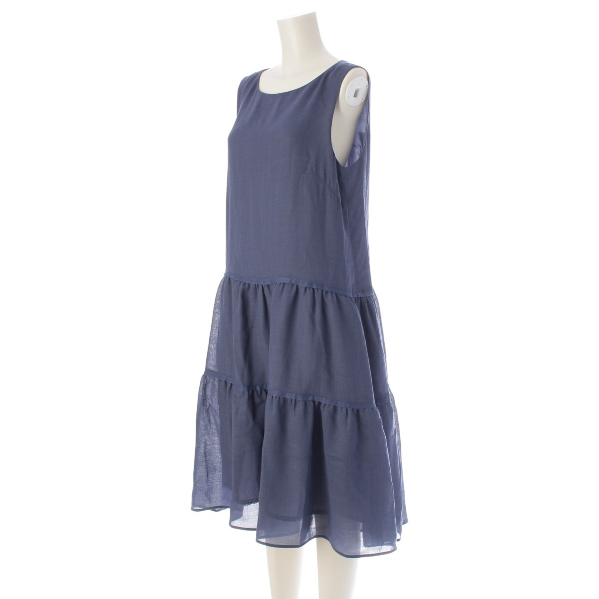 FOXEY wool Prologue sleeveless dress one piece 45418 Indigo 42