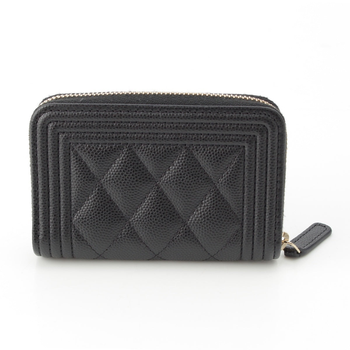 CHANEL Caviar skin Boy chanel Coin case black