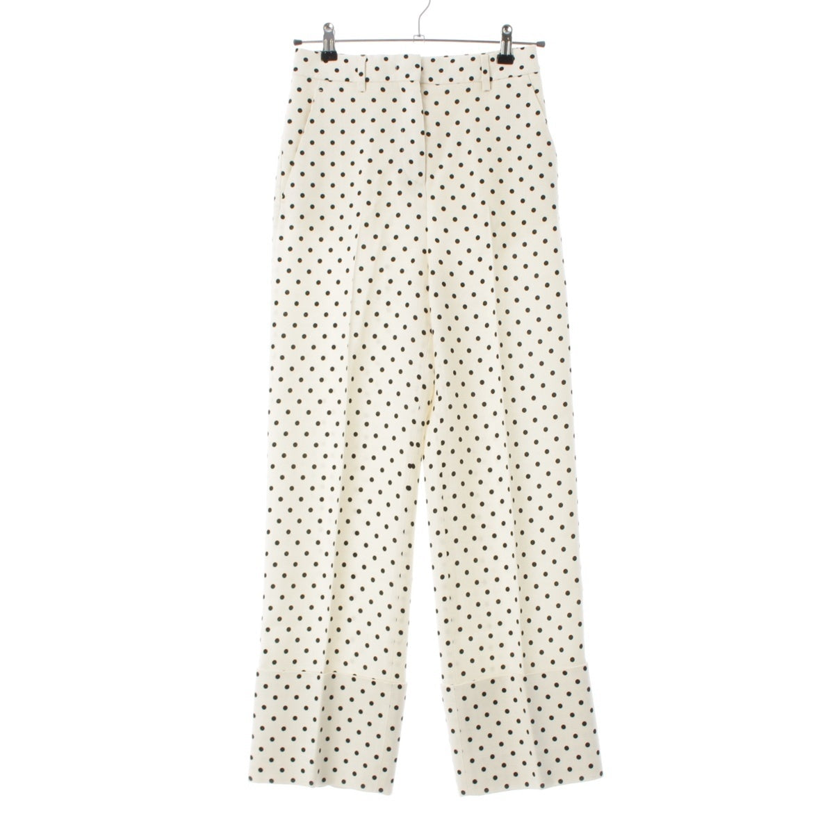 VALENTINO polka dot slacks Pants Bottoms Off-white black 36