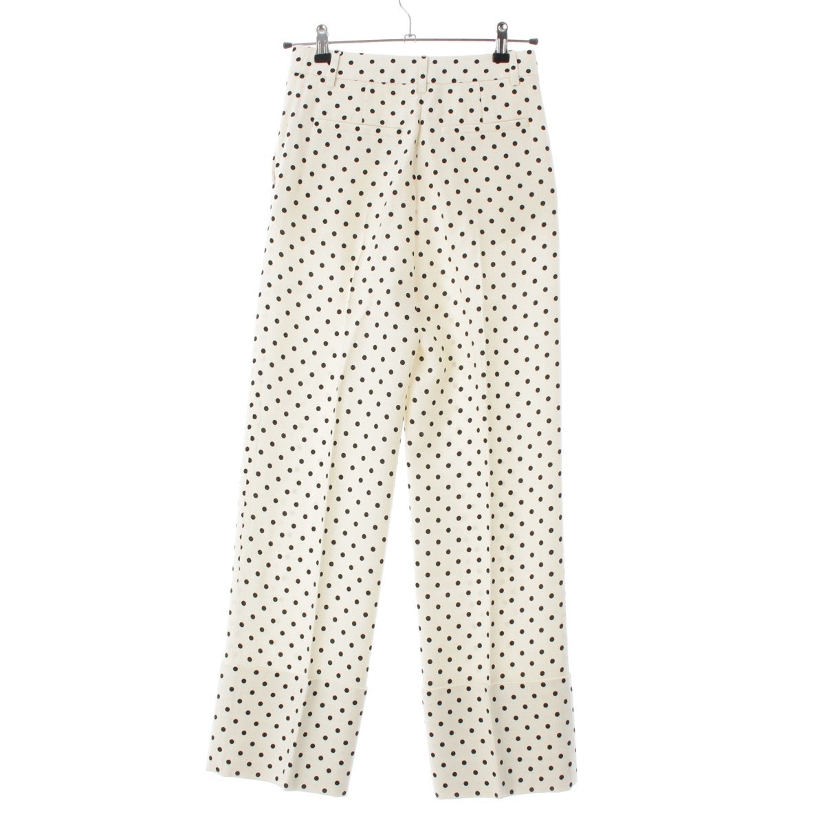 VALENTINO polka dot slacks Pants Bottoms Off-white black 36