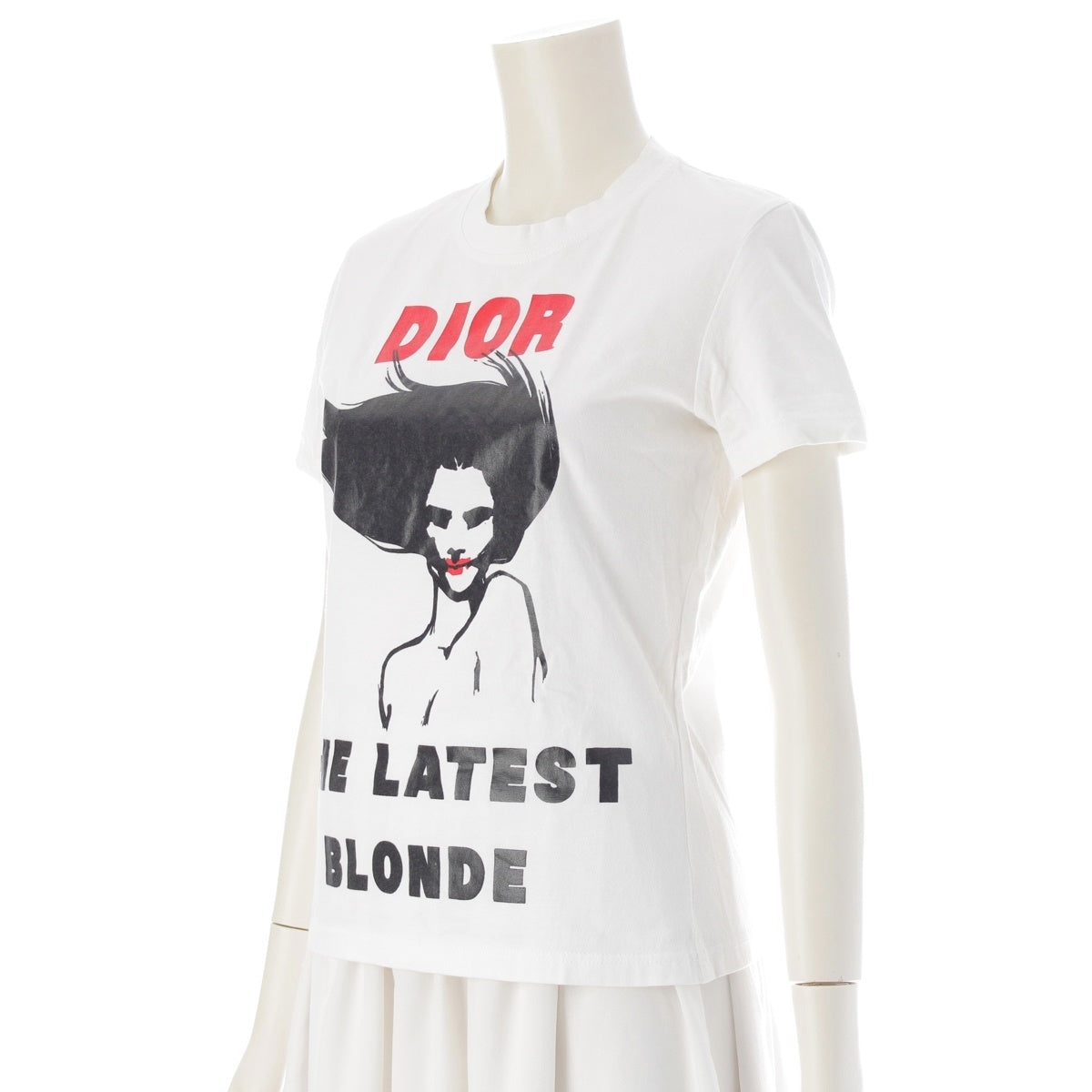 Christian Dior Galliano period THE LATEST BLONDE People Short sleeve T-shirt tops white 42