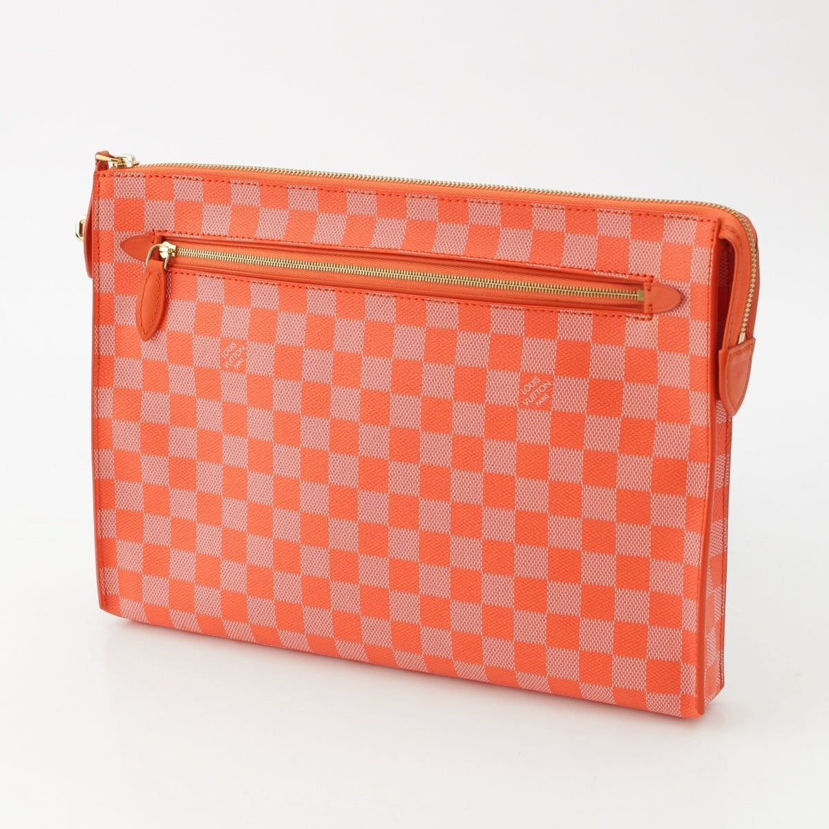 LOUIS VUITTON Damier Color Kit Clutch bag business bag N41314 Orange